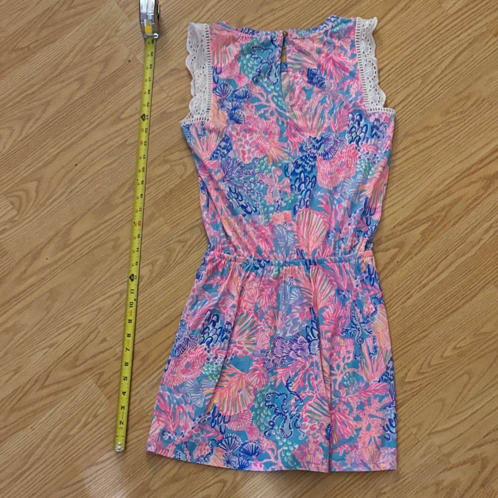 Lilly Pulitzer Vibrant Pink and Blue Mini Dress